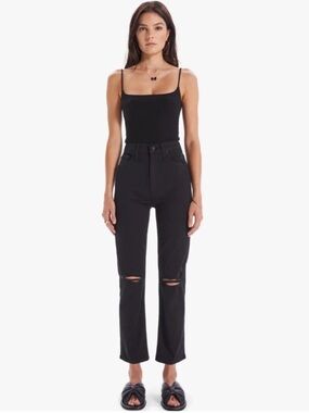 MOTHER High-Waisted Rider Ankle Jeans In "Guilty As Sin" Wash